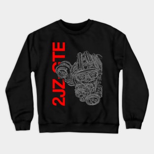 2JZ-GTE Supra MKIV Engine Crewneck Sweatshirt